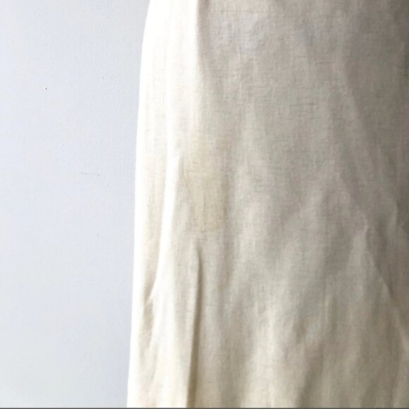 True Vintage ❣️ 1950's Cream Wool Dress with Belt - Picture 6 of 6